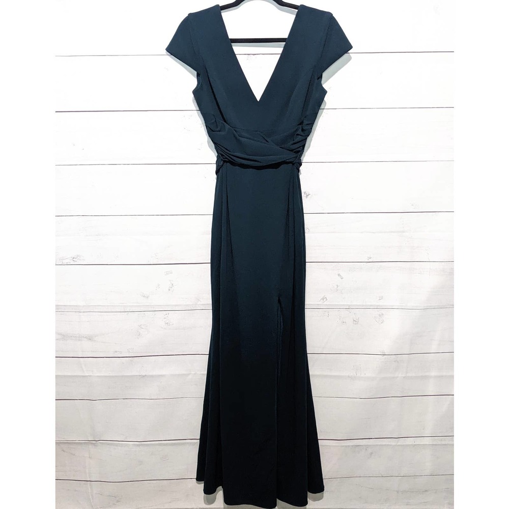 Dress The Population Evie Pine Maxi Gown Dress Forest Green Women's Size Large - Picture 4 of 10